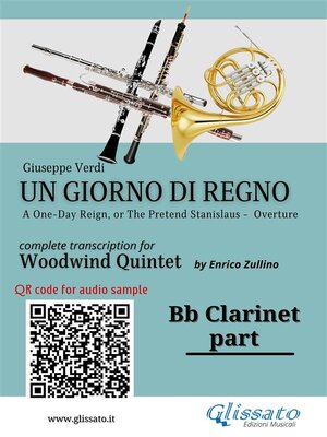 cover image of Bb Clarinet part of "Un giorno di regno" for Woodwind Quintet